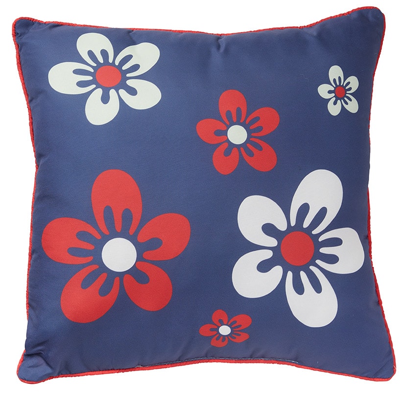 Floral Check Sham or Accent Pillow