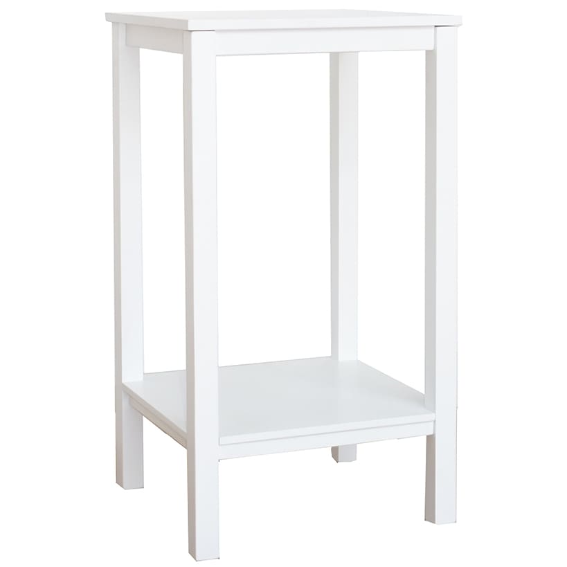 Modern Accent Wooden Side Table - Black, Brown, or White