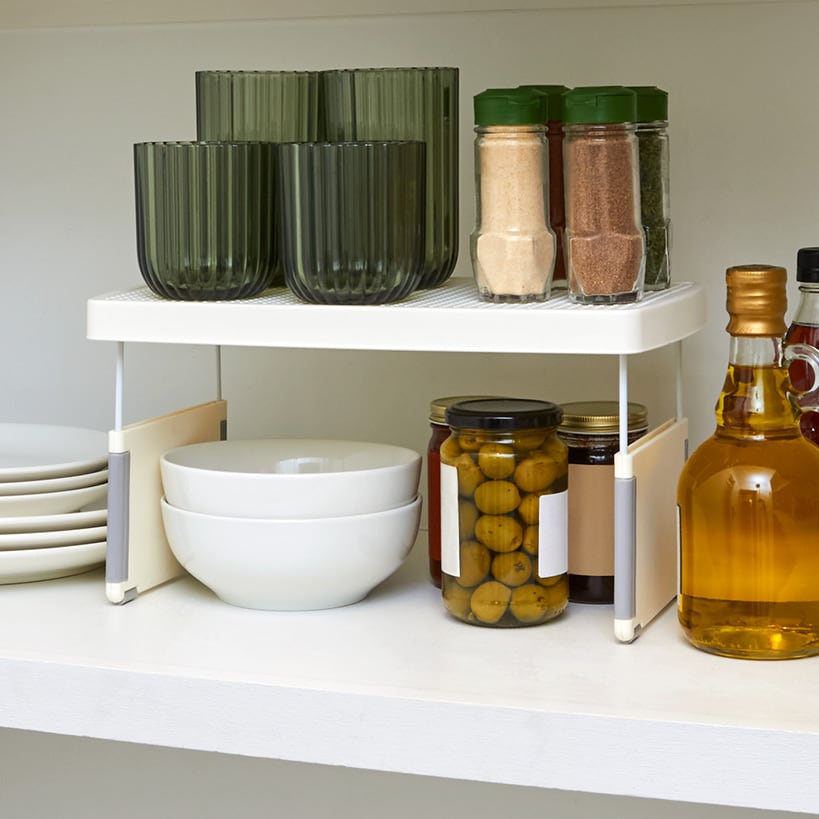 Adjustable Shelf for Kitchen Cabinet or Countertop
