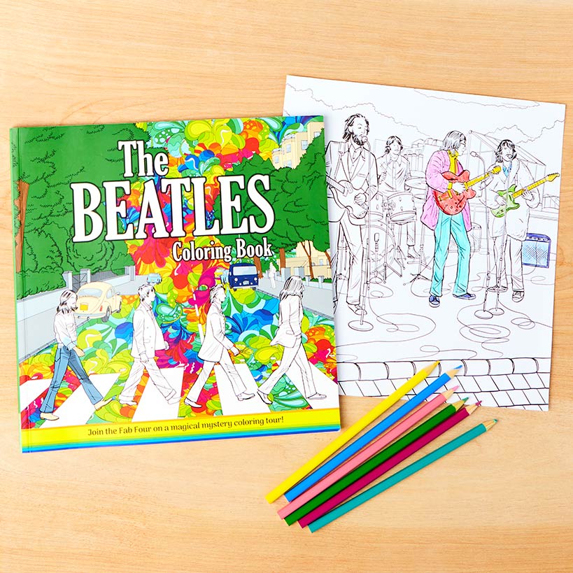 The Beatles or Elvis Adult Coloring Book Relaxation Stress Relief#select-book_the-beatles