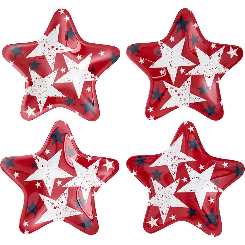 Americana Patriotic Shaped Salt and Pepper Shakers Set