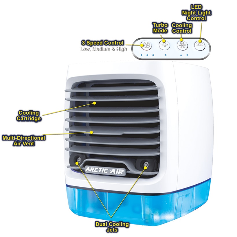 Artic Air® Chill Zone™ - Portable, Humidify, Purify, and Cool Your Space