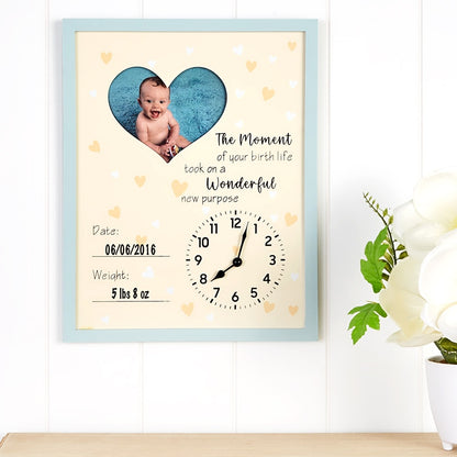 Baby Is Born Frame - Custom Newborn Keepsake