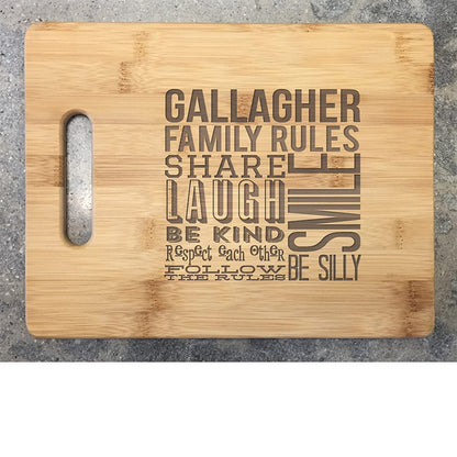 Personalized Bamboo Cutting Boards