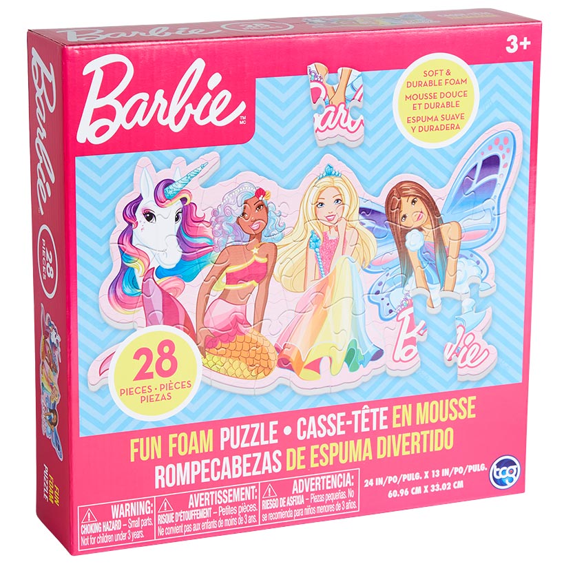 Barbie™ Kids' Fun Foam 28-Pc Puzzle  with Princesses and Unicorn