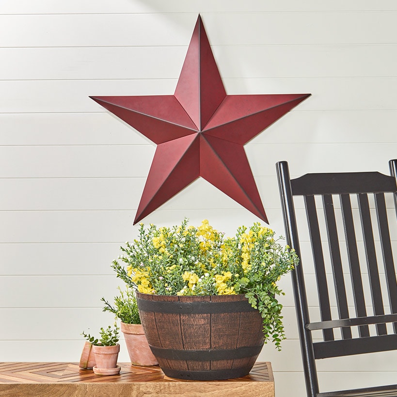 Barrel Shaped Planter Indoor or Outdoor 15" dia x 9"H