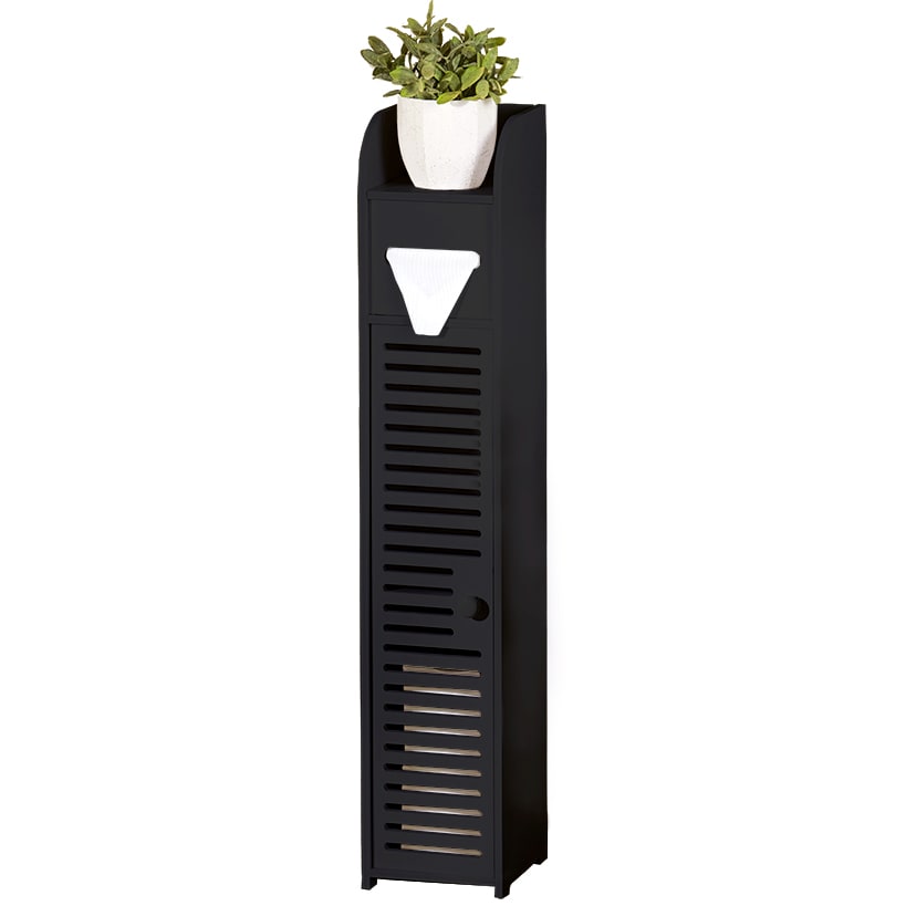 Black Bathroom Storage Cabinet