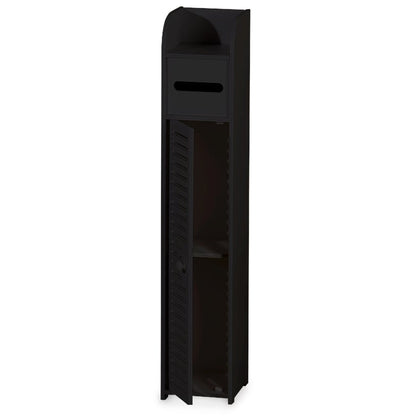 Black Bathroom Storage Cabinet