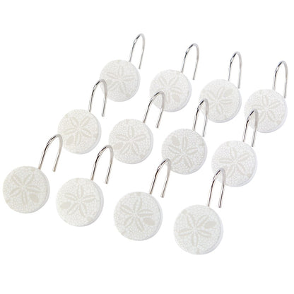 Beach Stripe Hand Towels Set of 2 or Shower Hooks Set of 12