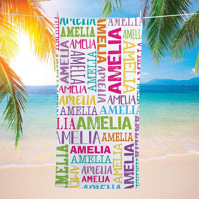 Personalized Name Beach Towels