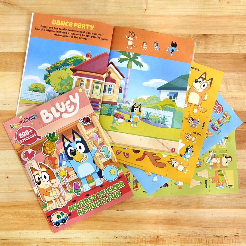 Bluey Activity 48 Page Soft Cover Books With Stickers Or 4 Crayons#select-book_my-first-sticker