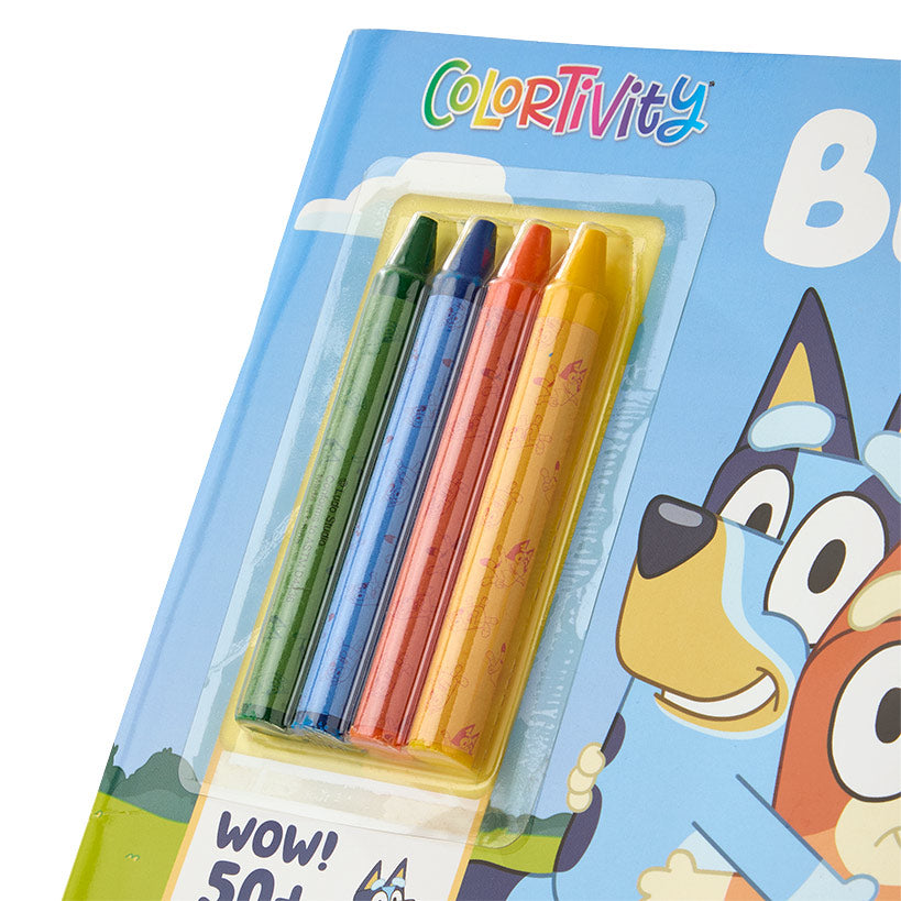 Bluey Activity 48 Page Soft Cover Books With Stickers Or 4 Crayons#select-book_playtime