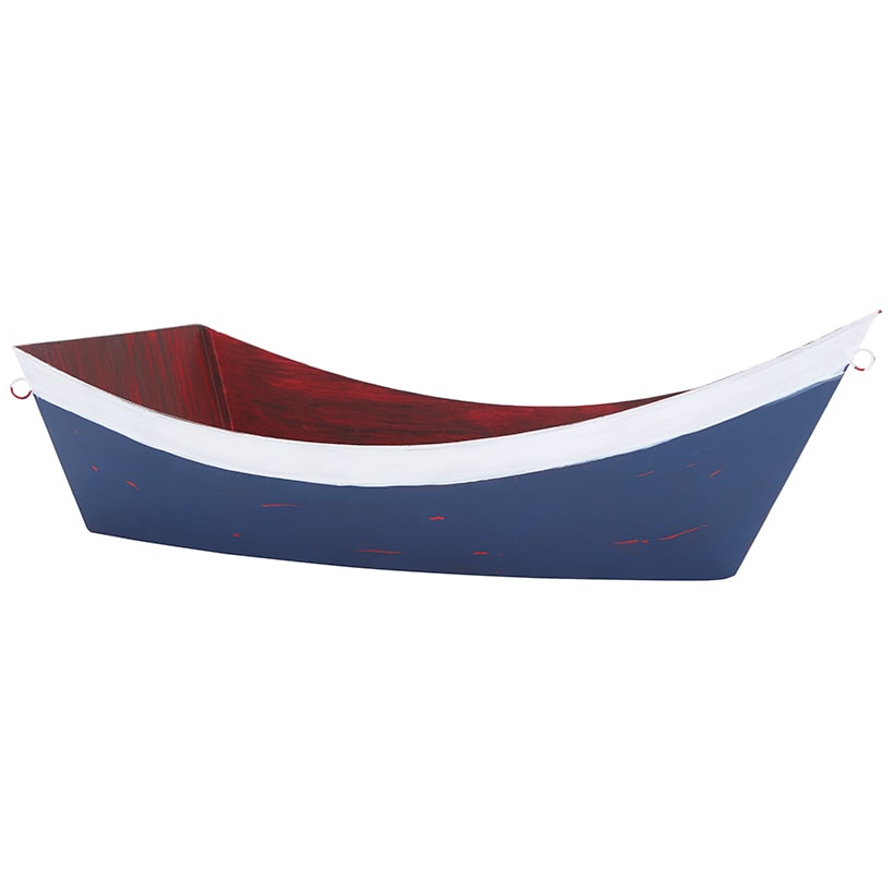 Boat-Shaped Planter – Charming Accent for Gardens or Patios