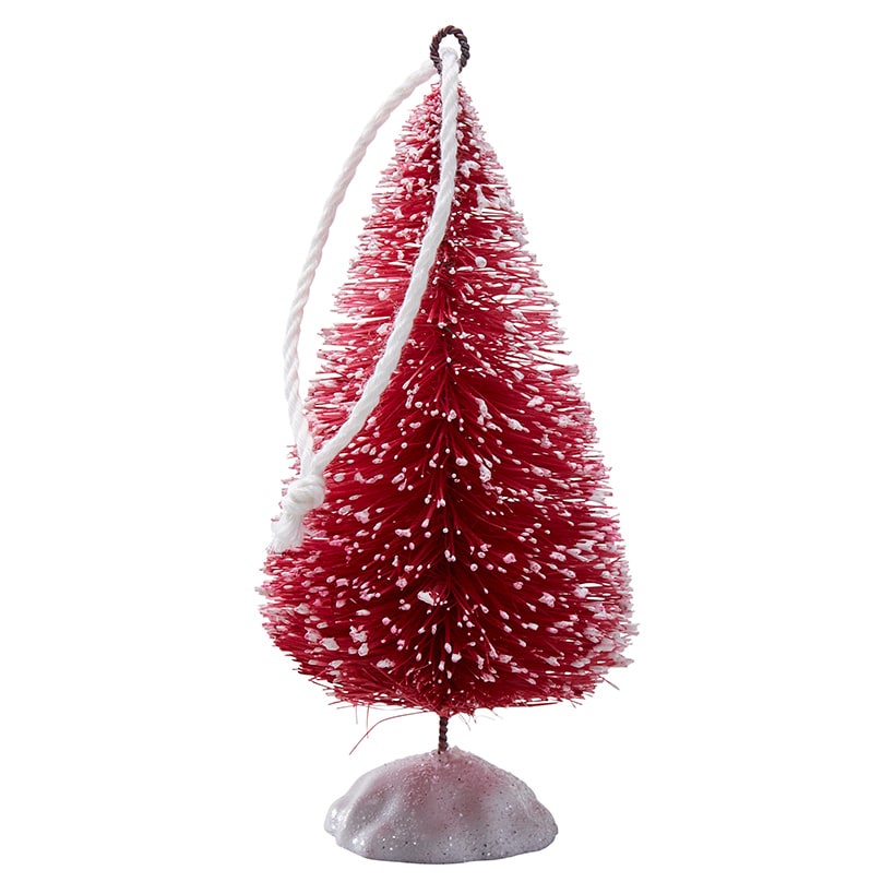 Sets of 2 Bottlebrush Tree Ornaments