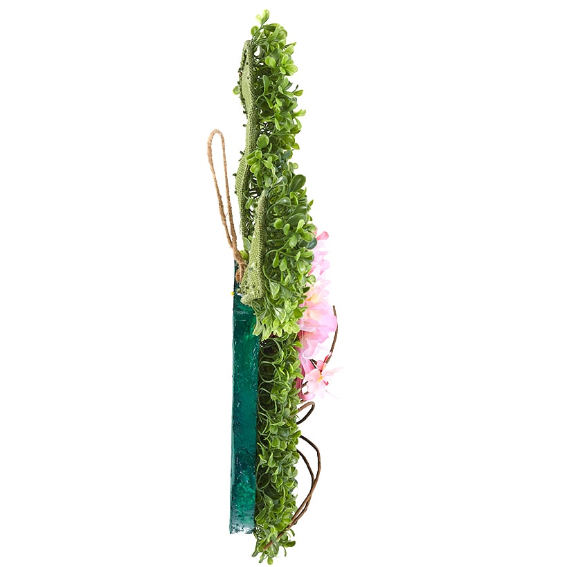Faux Boxwood Bunny Door Hanger