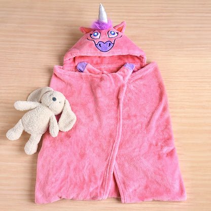 Bright Eyes™ Unicorn Blanket - Hooded Fleece with LED Eyes