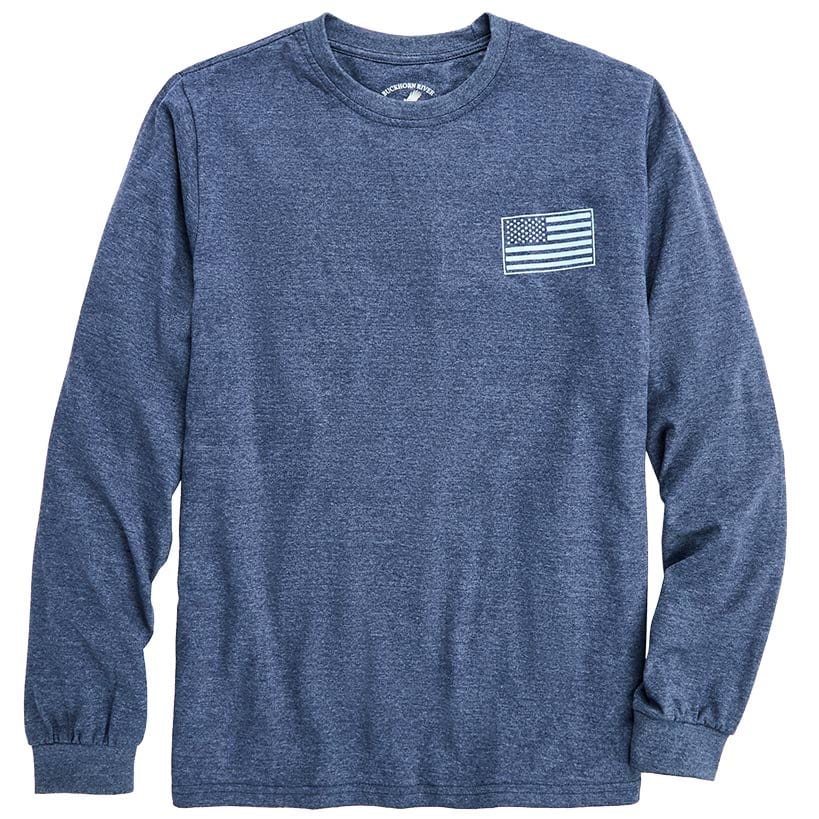 Men's Buckhorn River Americana Long Sleeve Graphic T-Shirt#select-color_blue