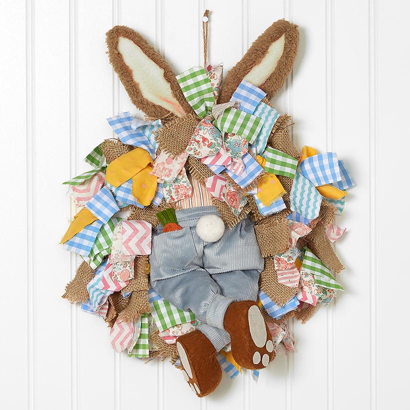 Easter Bunny Butt Wreath - Boy or Girl#select-bunny_boy