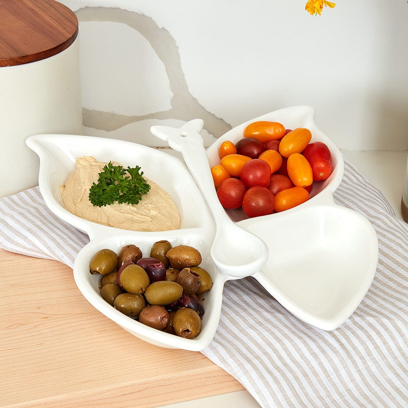 Dolly Parton Tableware - Mugs, Dip Bowl, Platter, or Condiment Set#select-item_4-section-platter-with-spoon