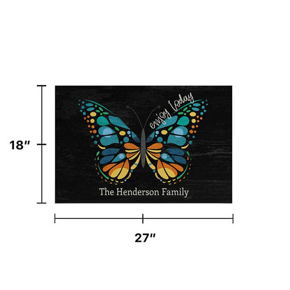 Personalized Butterfly Doormat