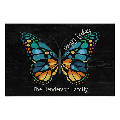 Personalized Butterfly Doormat