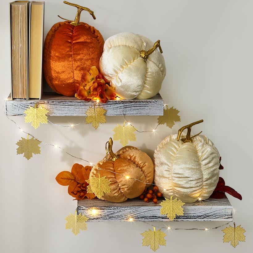 Cream and Gold Harvest Decor