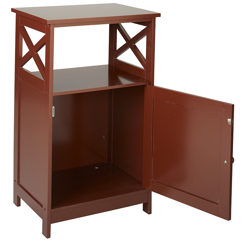 One-Door Cabinet with Shelf#select-color_walnut