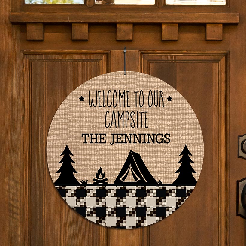 Personalized Camping Wall Hangers