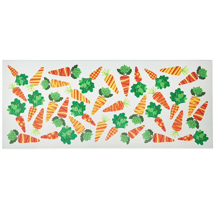 Spring Carrots Kitchen Comfort Runner Rug