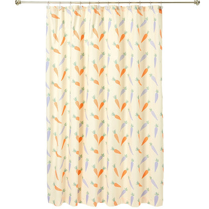 Spring Carrots Shower Curtain, Bath Rug, Hand Towels, Valance, or Hooks