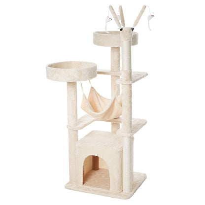 Cat Indoor Multifunction Play Tree With Perches Hammock Sisal Posts