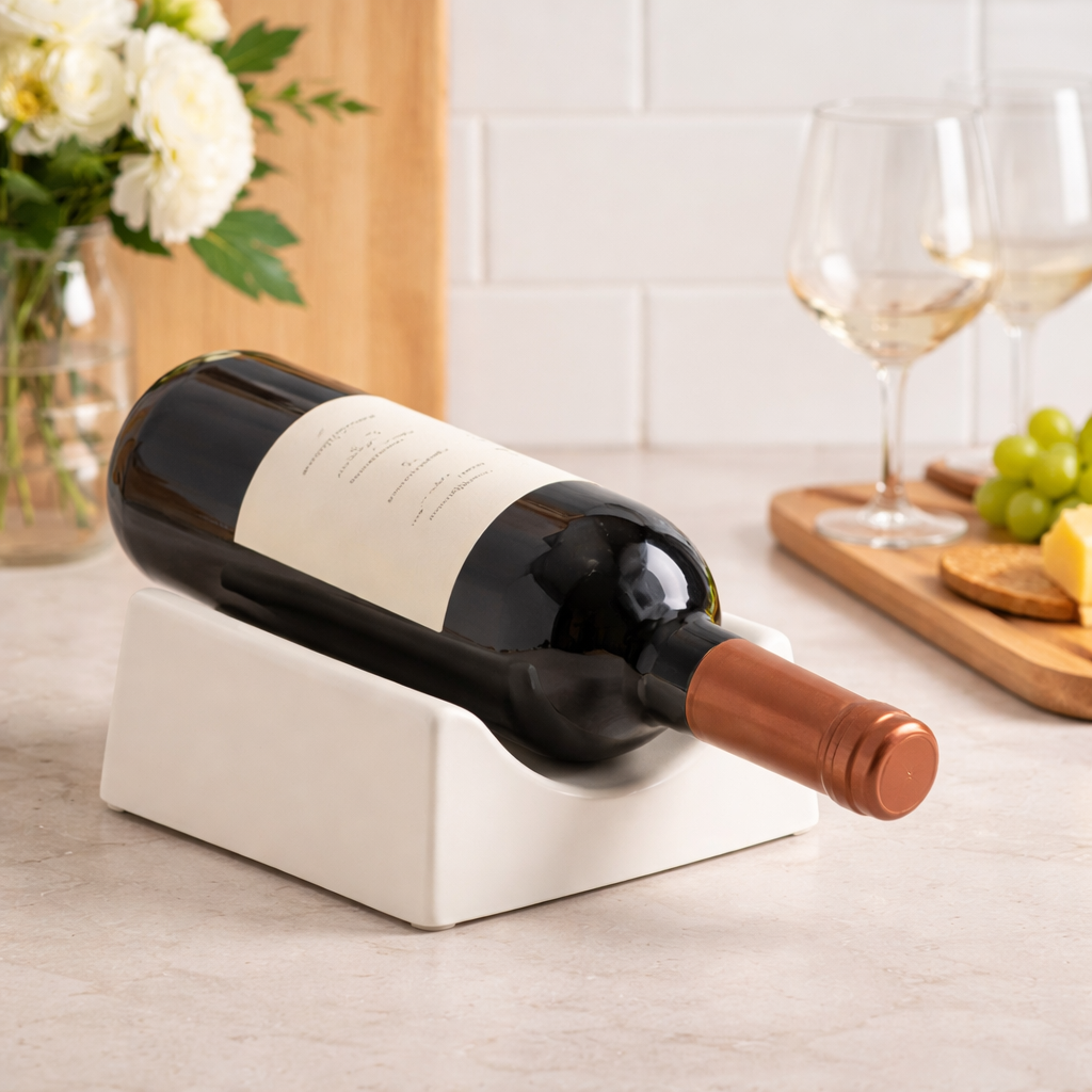Countertop Ceramic Wine Bottle Holder