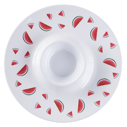 Chip and Dip Platter Watermelon Themed