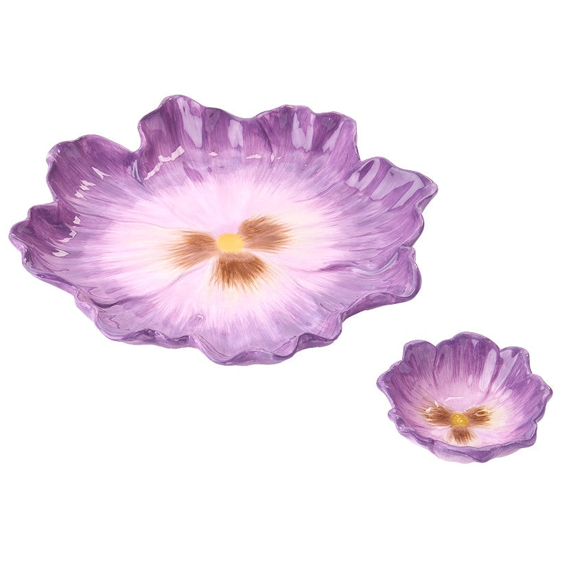 Chip and Dip Flower Ceramic Serving Platter#select-design_iris
