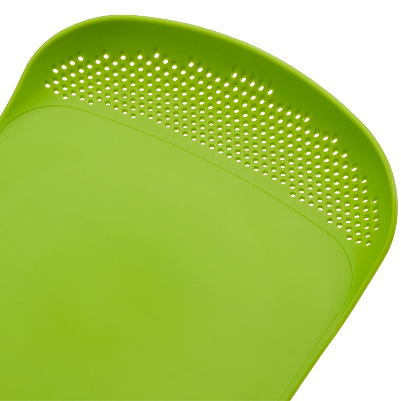 Kitchen Cutting Board with Built-in Colander