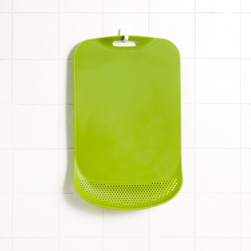 Kitchen Cutting Board with Built-in Colander
