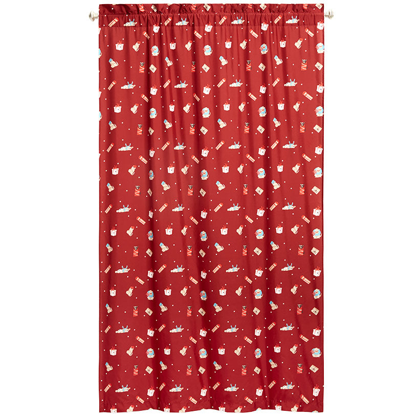 Christmas Dogs Window Panel 50" x 63" or 50" x 84"#select-size_50"-x-84"