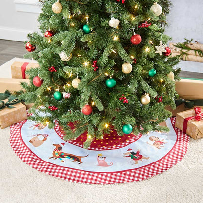 Cat & Dog Pet Themed Tree Skirt or Stocking