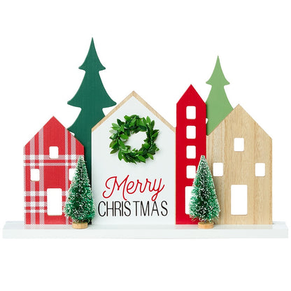 Christmas Wooden Tree Farm or Village Tabletop Décor