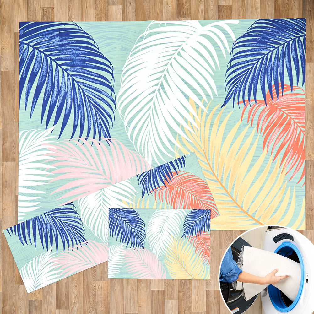 Indoor/Outdoor Coastal Print Accent Rug or Runner | The Lakeside Collection