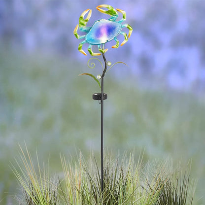 Coastal Sea Creature Solar Lighted Stake - Fish or Seahorse
