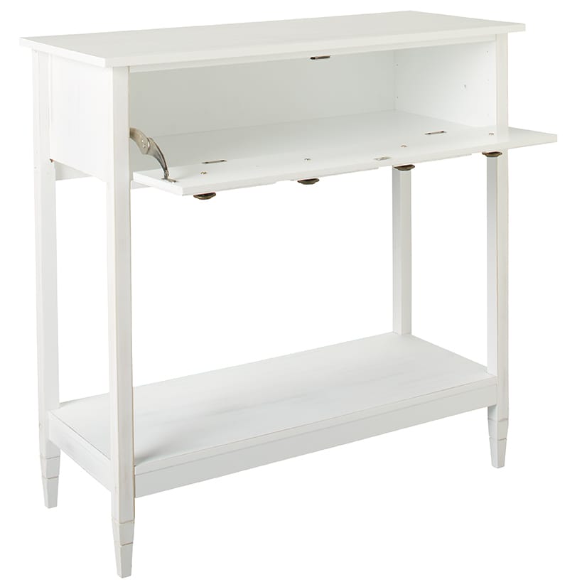 Console Table with Drop-Down Drawer#select-color_white