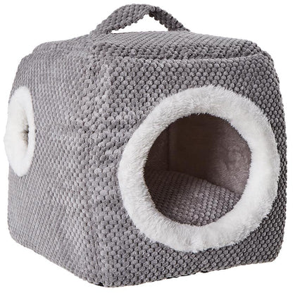 Convertible Pet Holder - Cozy House and Spacious Bed in One