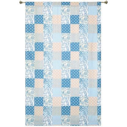 Coastal Coral Patch Window Panel 50" x 63" or 50" x 84"