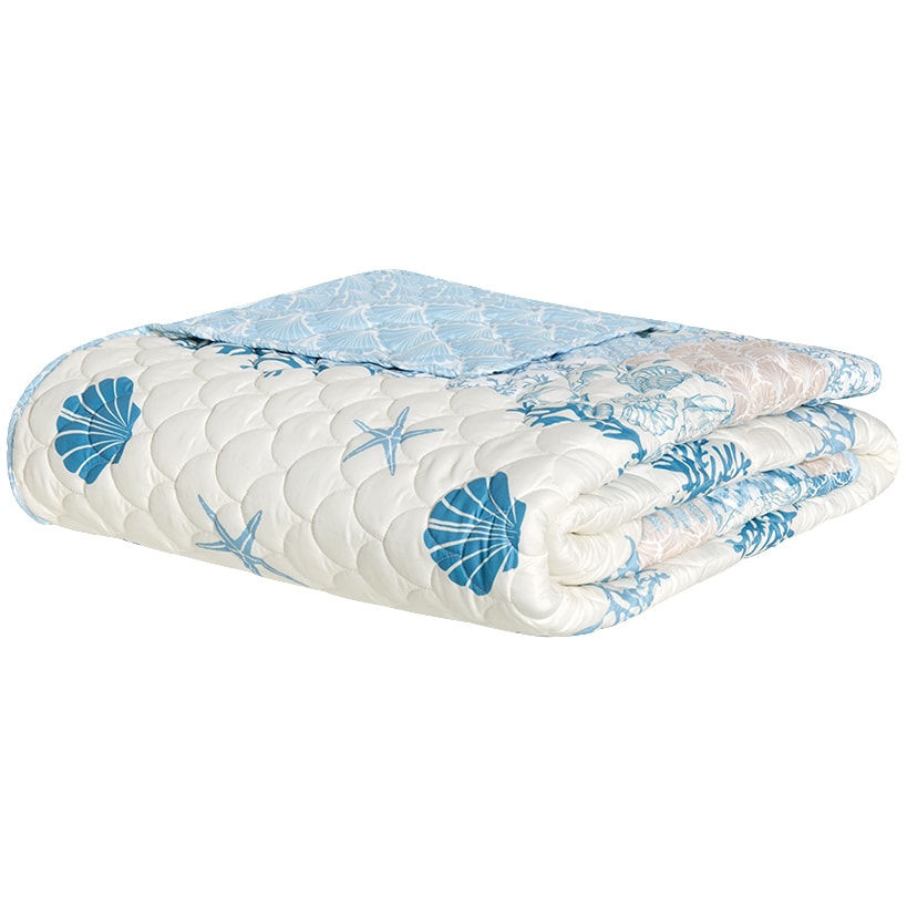 Coral Patch Reversible King Quilt