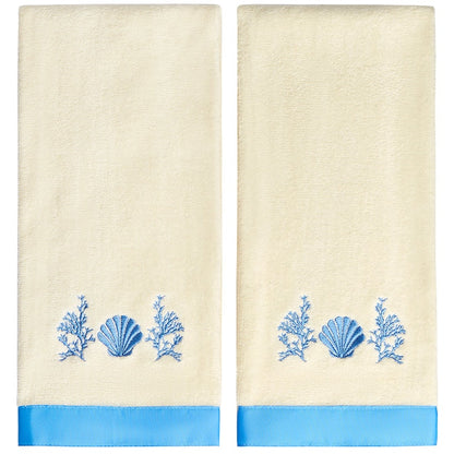 Coral Patch Shower Curtain, Bath Rug, Hand Towels, Valance, or Hooks