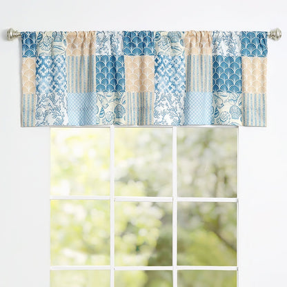 Coral Patch Shower Curtain, Bath Rug, Hand Towels, Valance, or Hooks