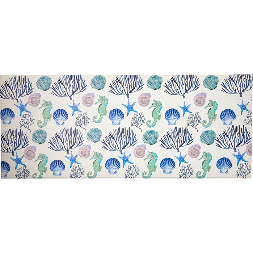 Coral Sea Kitchen Comfort Runner Rug