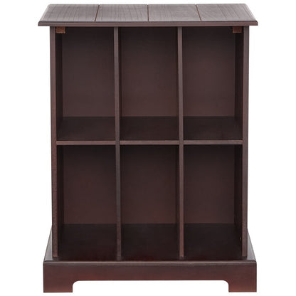 Square Country Style Accent Table with Storage 19"W x 15"D x 24"H