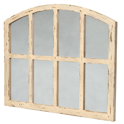 Rustic Country Window Pane Mirror - Black, Dark Brown, or White